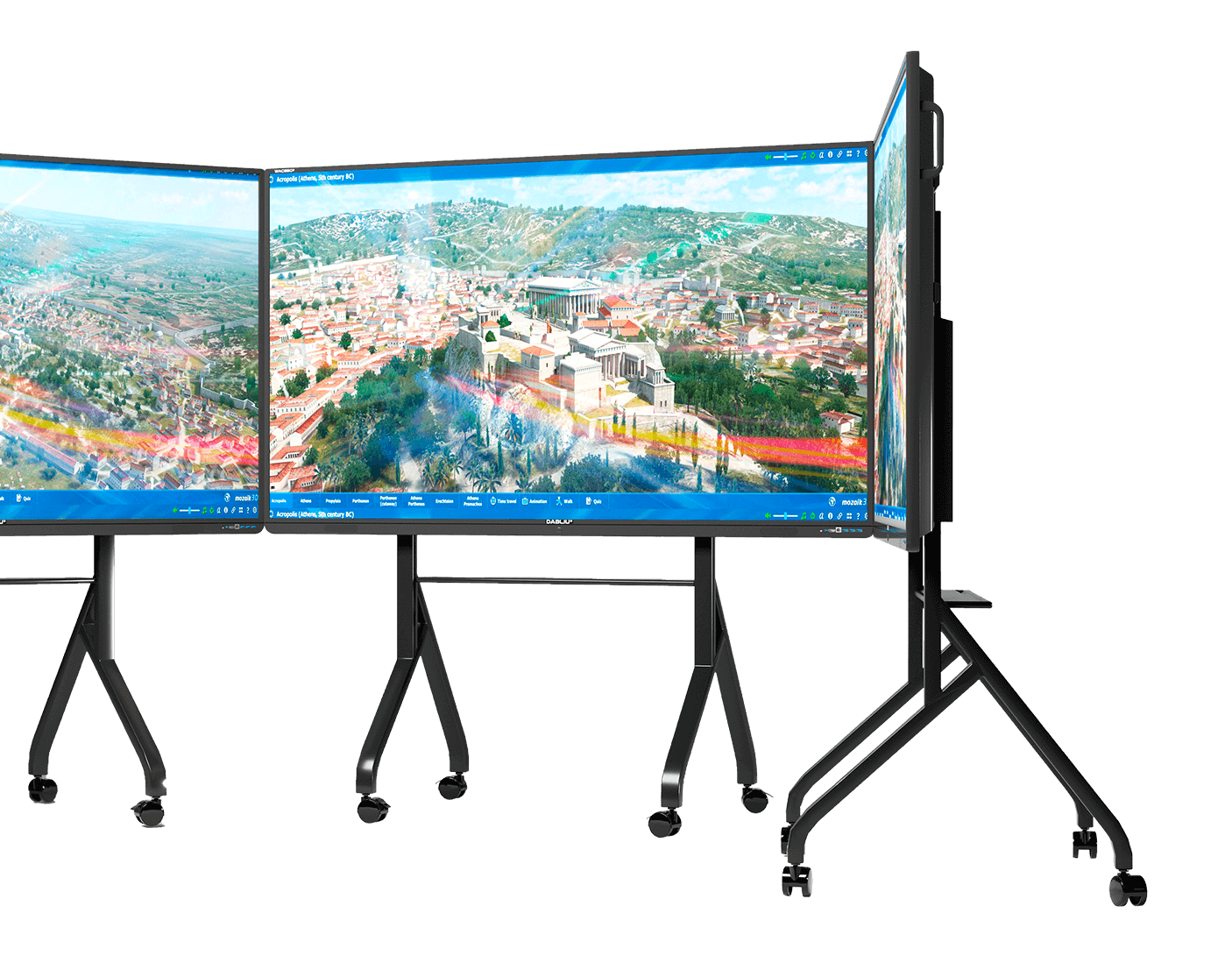 Interactive Monitors<br />
DABLIUTOUCH 86" or 100"